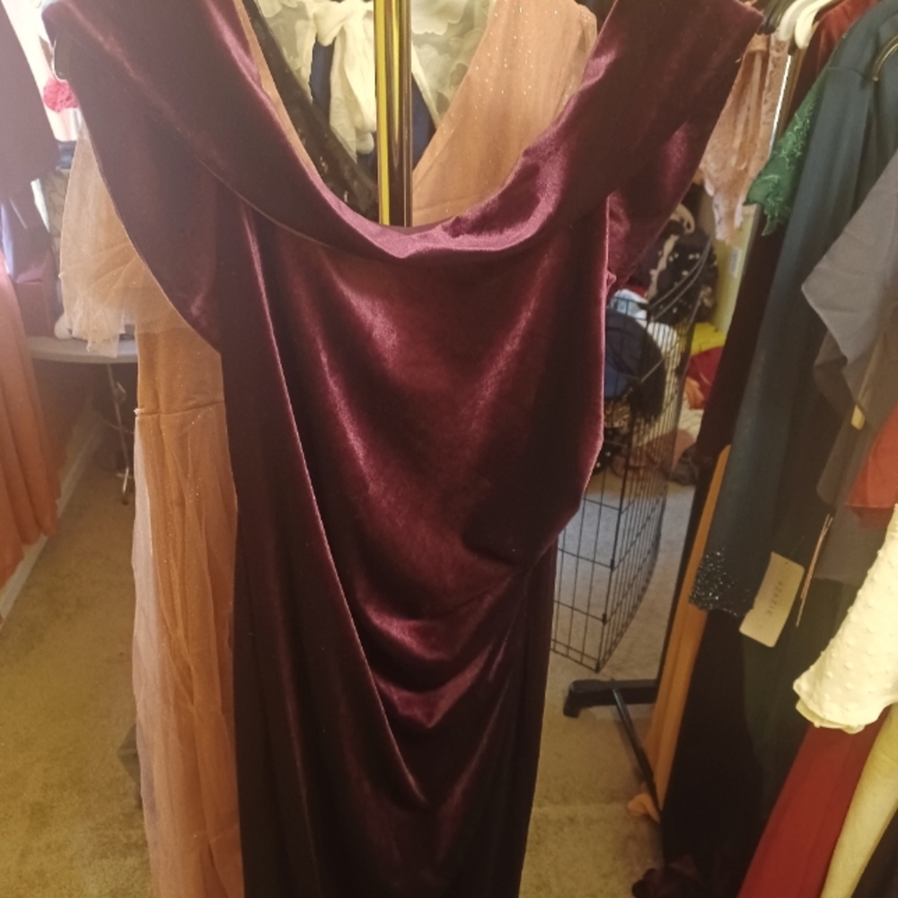 Large Elegant purple dress